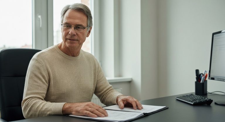 Pacient na konzultaci s gastroenterologem při diagnostice celiakie