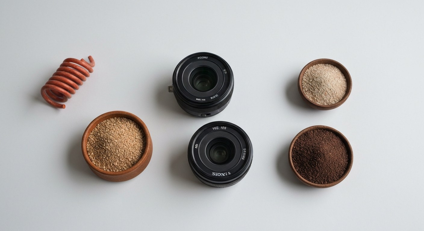 Tři skleněné mísy s různými druhy suchých bezlepkových těstovin na dřevěném prkénku